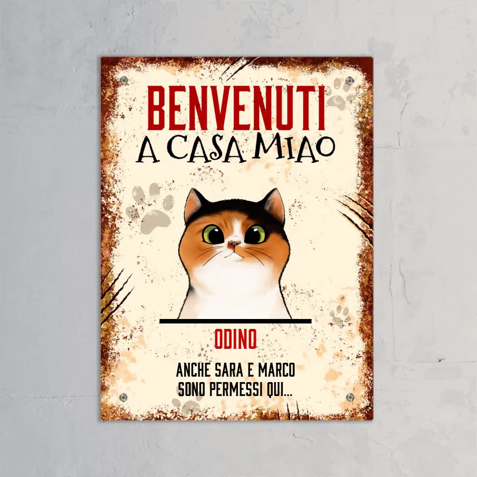 Casa Miao - Targa per porta personalizzata