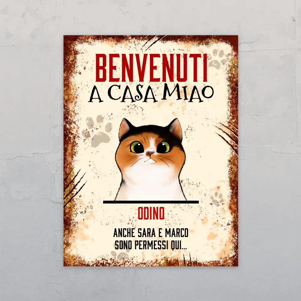 Casa Miao - Targa per porta personalizzata