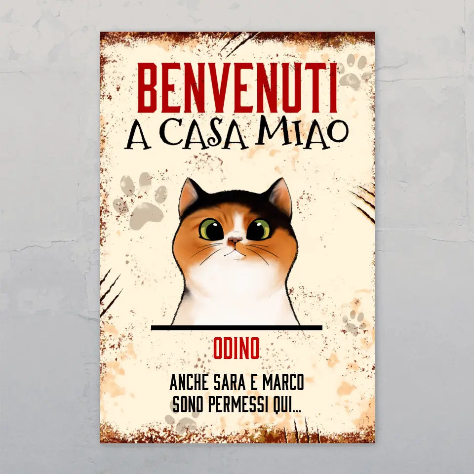 Casa Miao - Targa per porta personalizzata