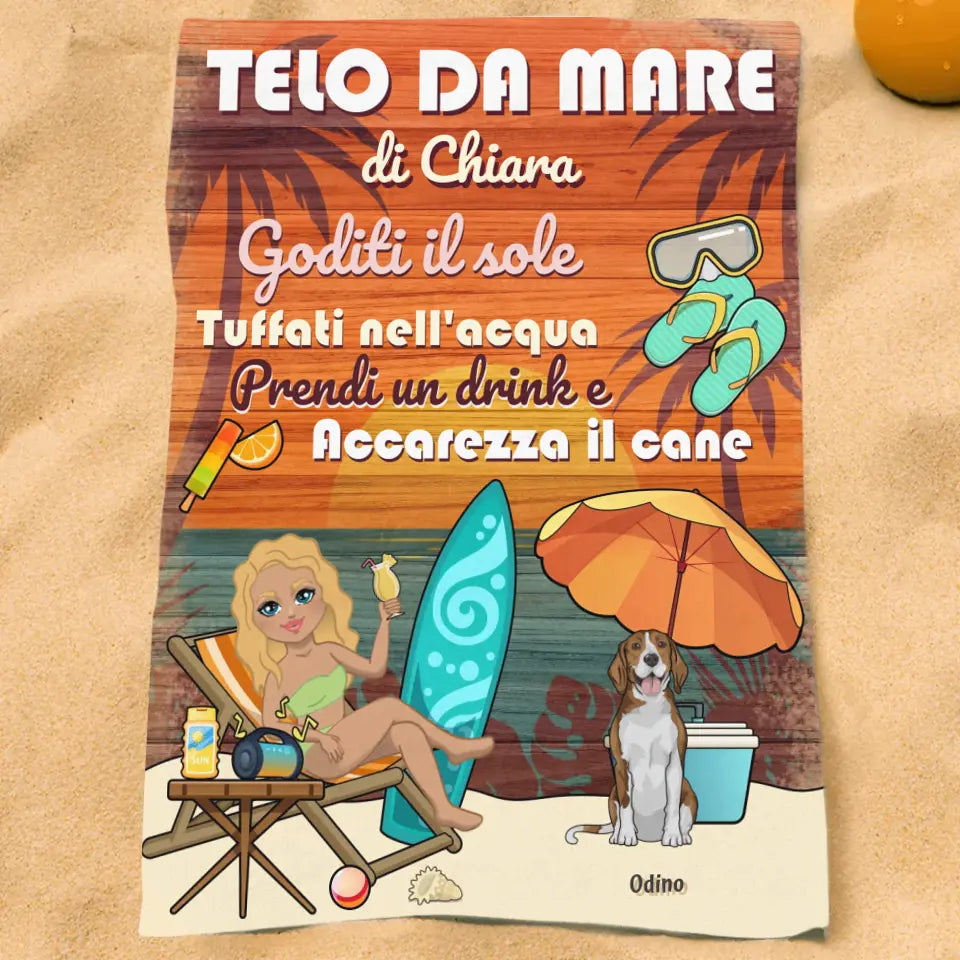 Il mio telo da mare - Telo mare personalizzato