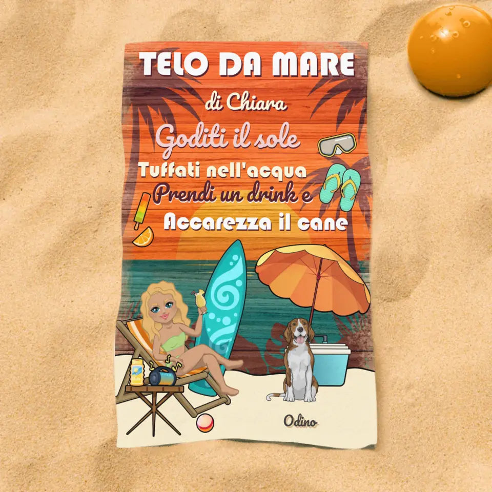 Il mio telo da mare - Telo mare personalizzato