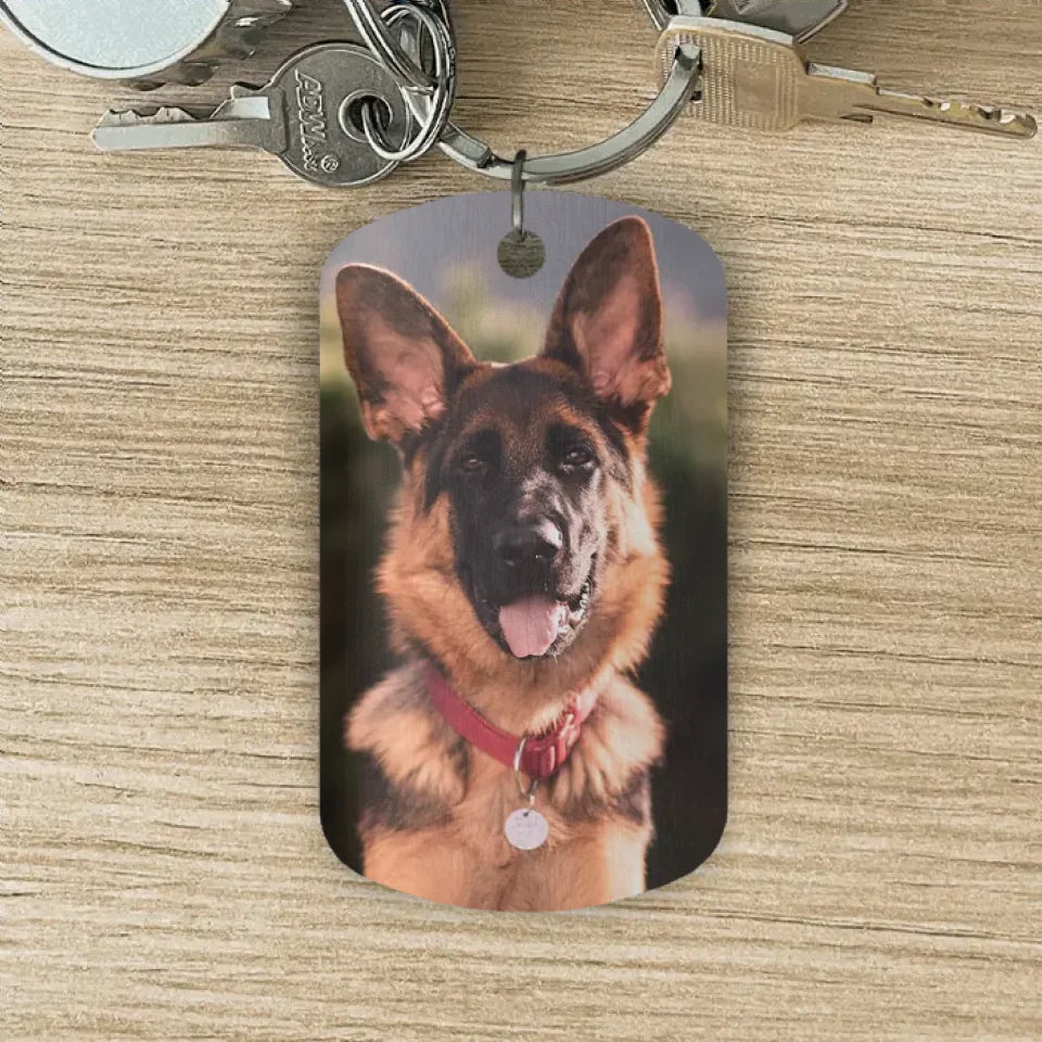 Per sempre nel cuore - Portachiavi piastrina personalizzato