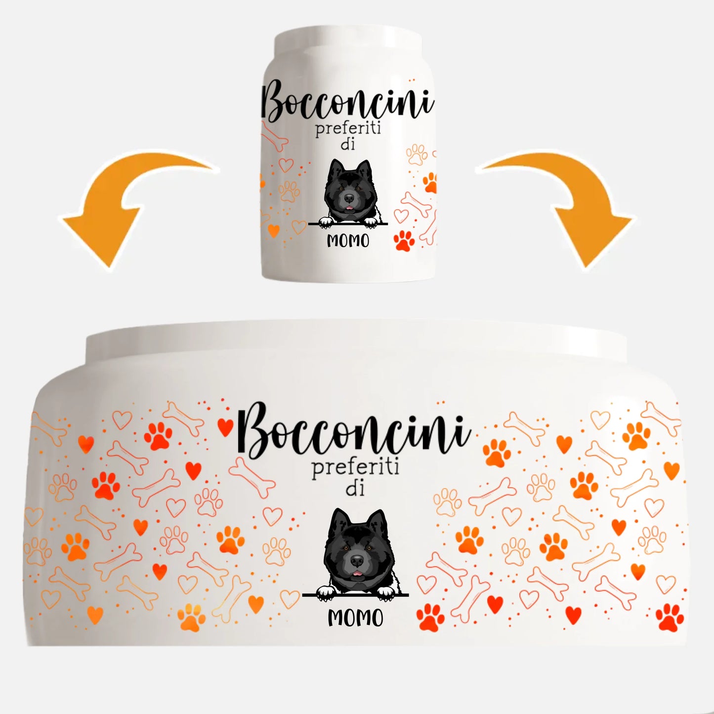 Bocconcini preferiti - Porta bocconcini personalizzato