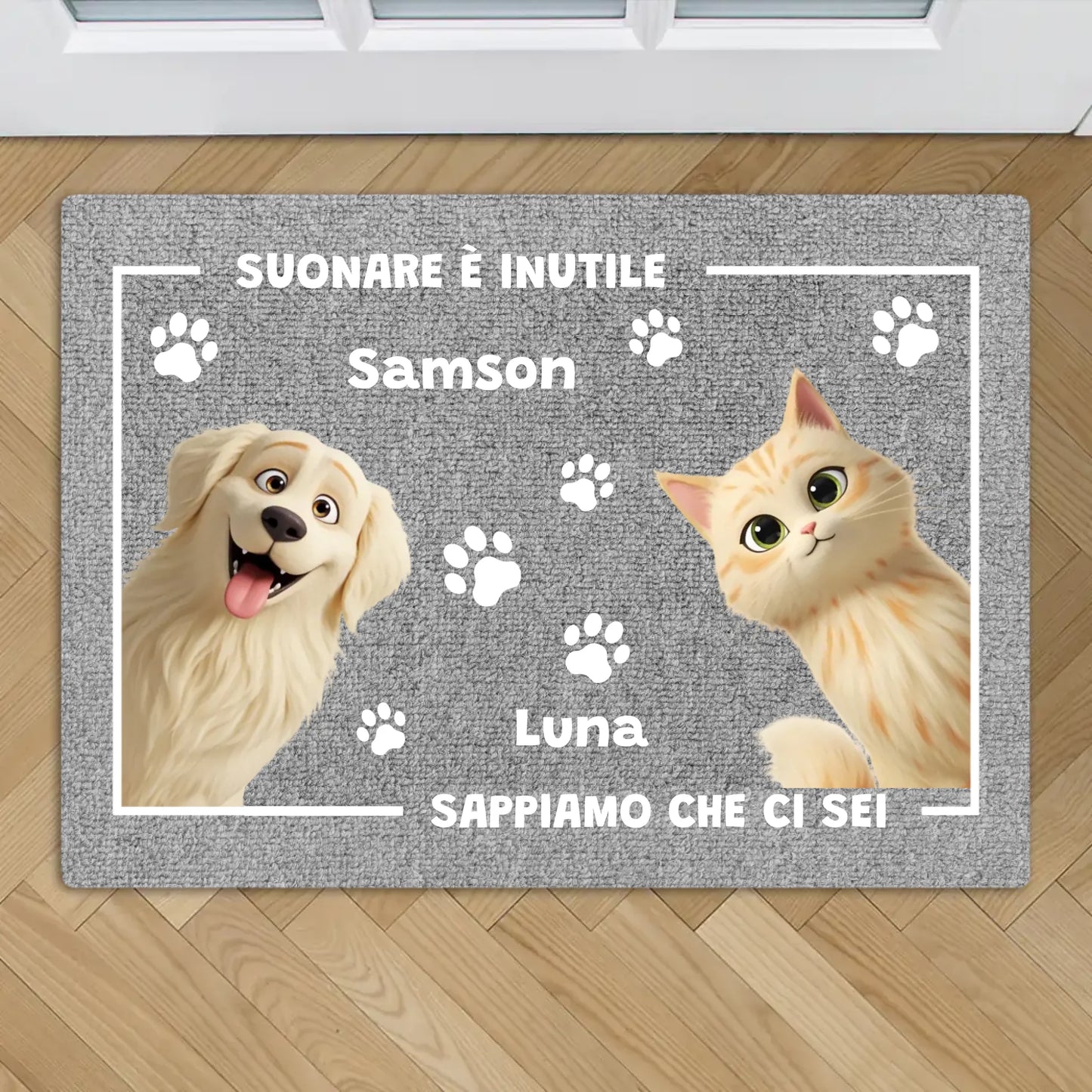 Suonare è inutile - Zerbino personalizzato