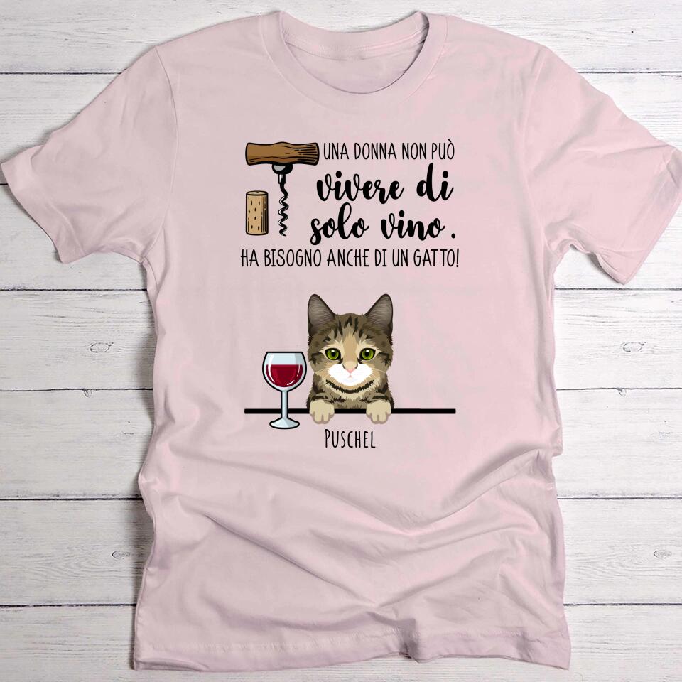 Vino & Miau - Maglietta Personalizzata