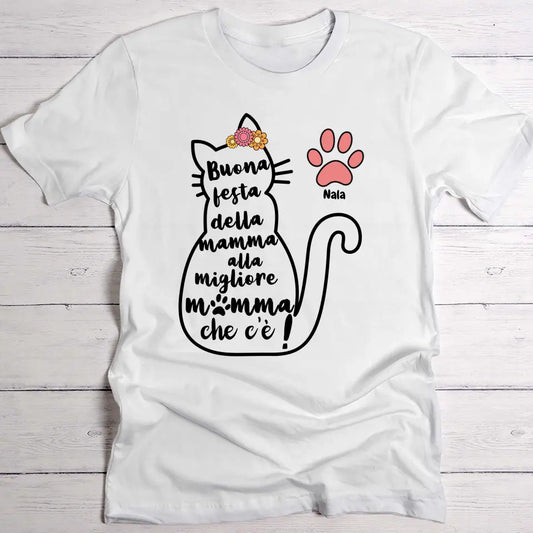 La migliore mamma gatto - Maglietta Personalizzata