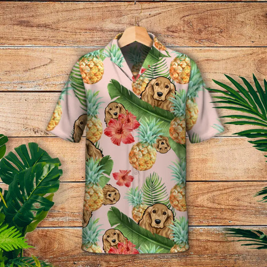 Cani affacciati tropicali - Camicia hawaiana personalizzata