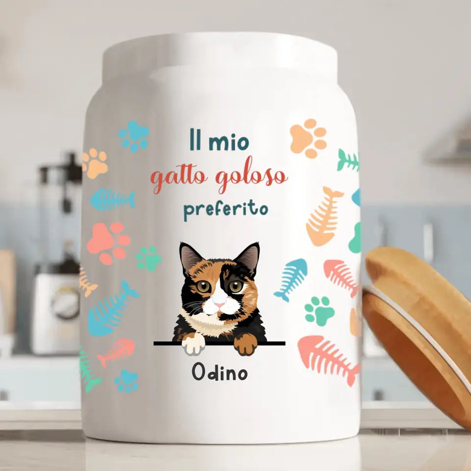 Gatti golosi - Porta bocconcini personalizzato