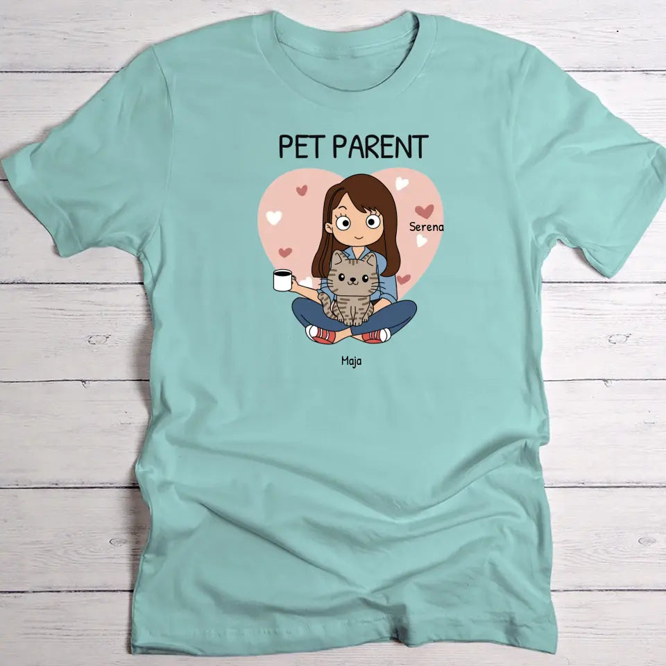 Pet Parent - Maglietta Personalizzata (stile fumetti)