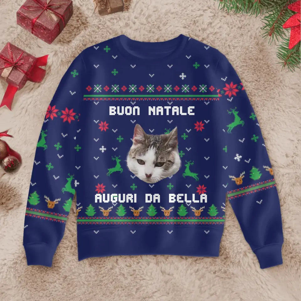 La tua foto - Ugly Christmas Sweater personalizzato