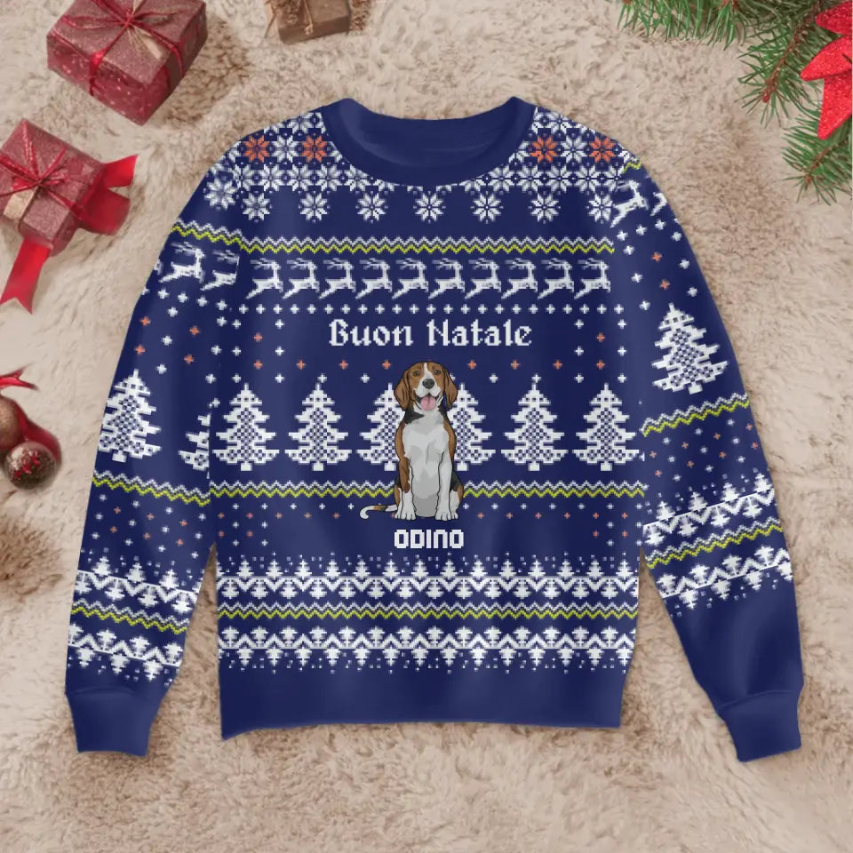 Buon Natale - Ugly Christmas Sweater personalizzato