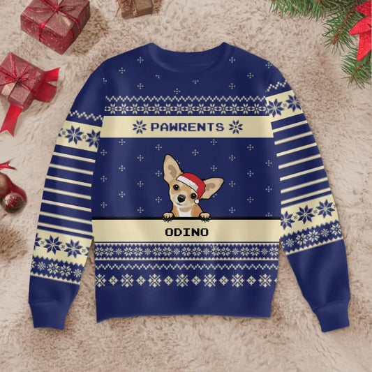 Pawrents - Ugly Christmas Sweater personalizzato