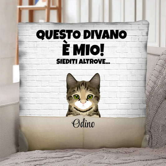 Il divano dei cuccioli - Cuscino personalizzato