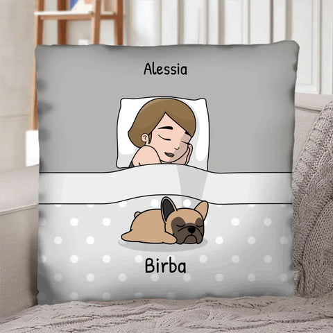 Tempo di coccole con gli animali domestici (Singolo) - Cuscino personalizzato - Featured Image