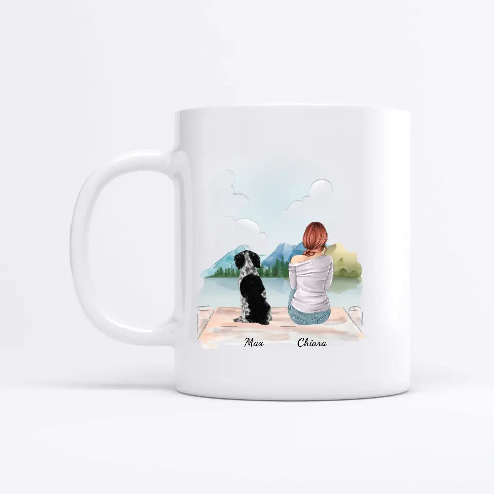 Donna con animali - Tazza personalizzata