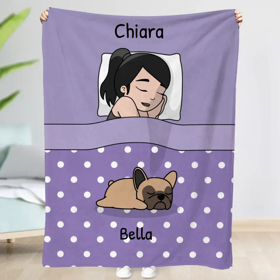 Tempo di coccole con gli animali domestici (Singolo) - Plaid personalizzato