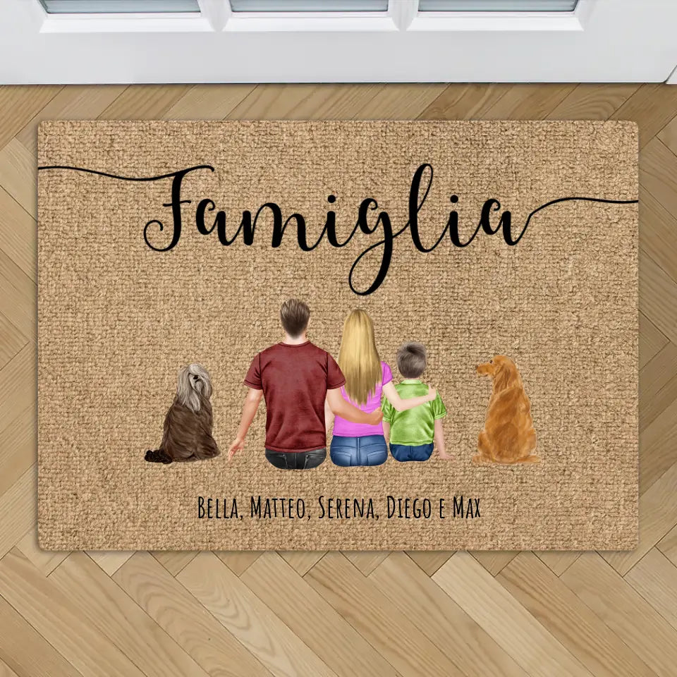 Famiglia – Zerbino personalizzato