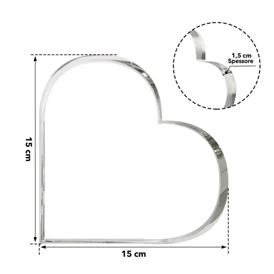 Quando ti manco - Cuore in vetro personalizzato