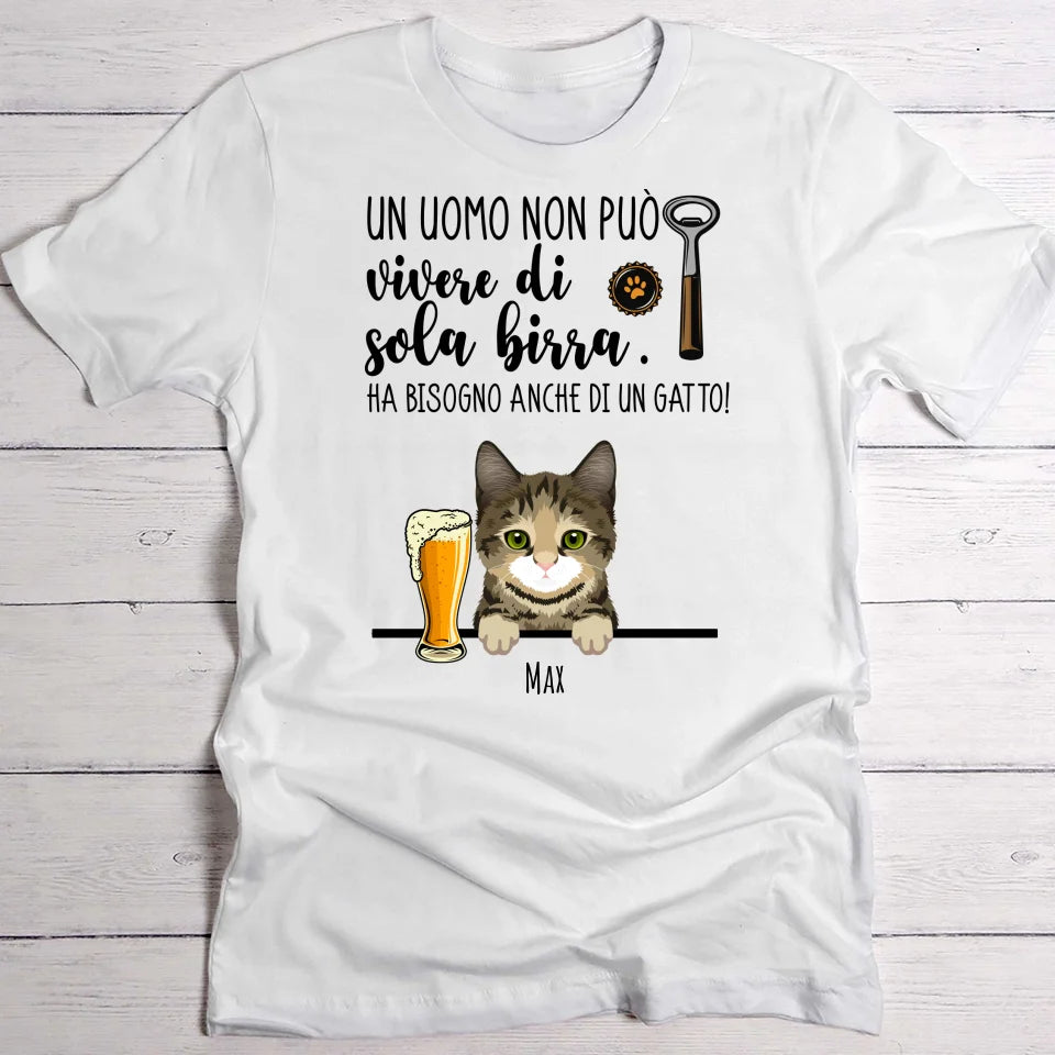 Birra & Miau - Maglietta Personalizzata