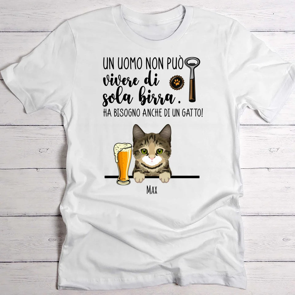 Birra & Miau - Maglietta Personalizzata