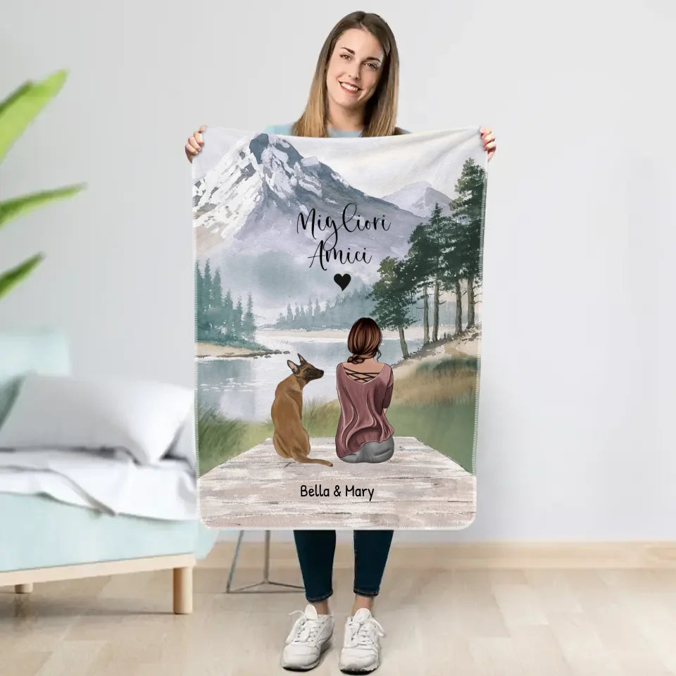 Insieme al mio animale domestico - Plaid personalizzato