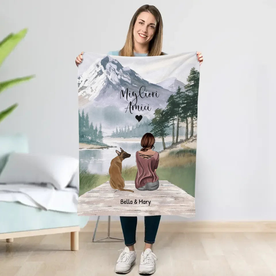 Insieme al mio animale domestico - Plaid personalizzato