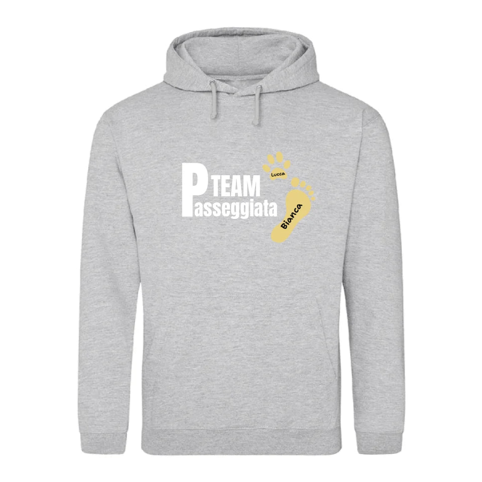 Team passeggiata - Felpa personalizzata