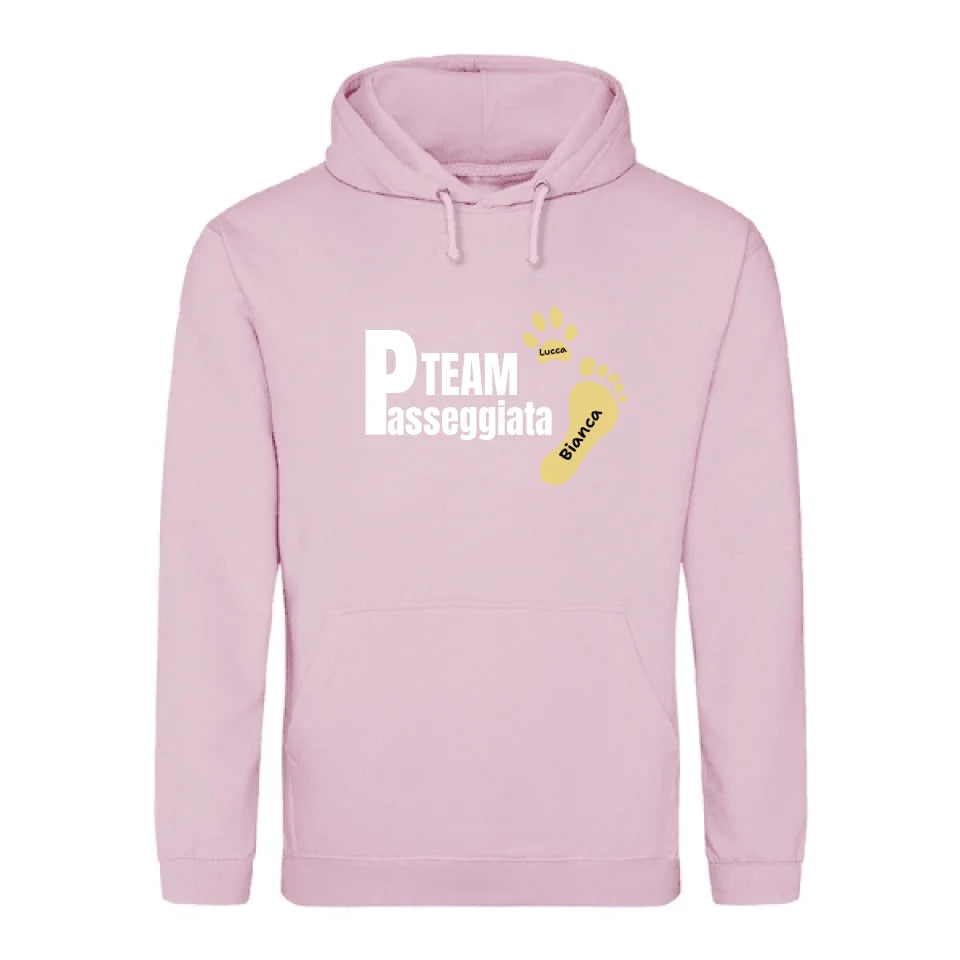 Team passeggiata - Felpa personalizzata