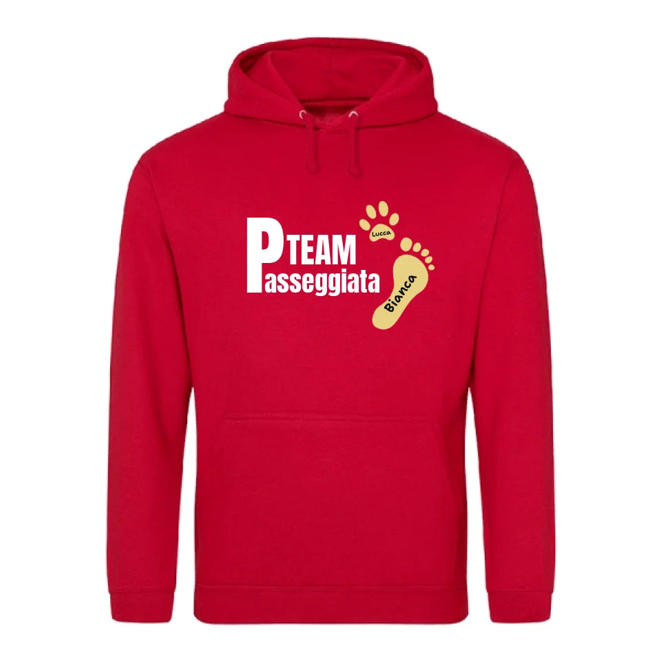 Team passeggiata - Felpa personalizzata