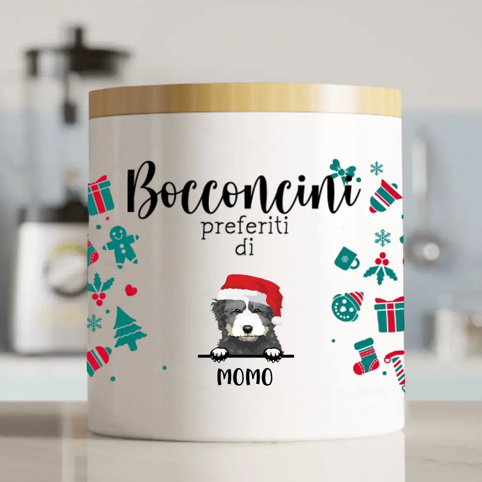 Bocconcini preferiti (Edizione Natalizia) - Porta Bocconcini personalizzato