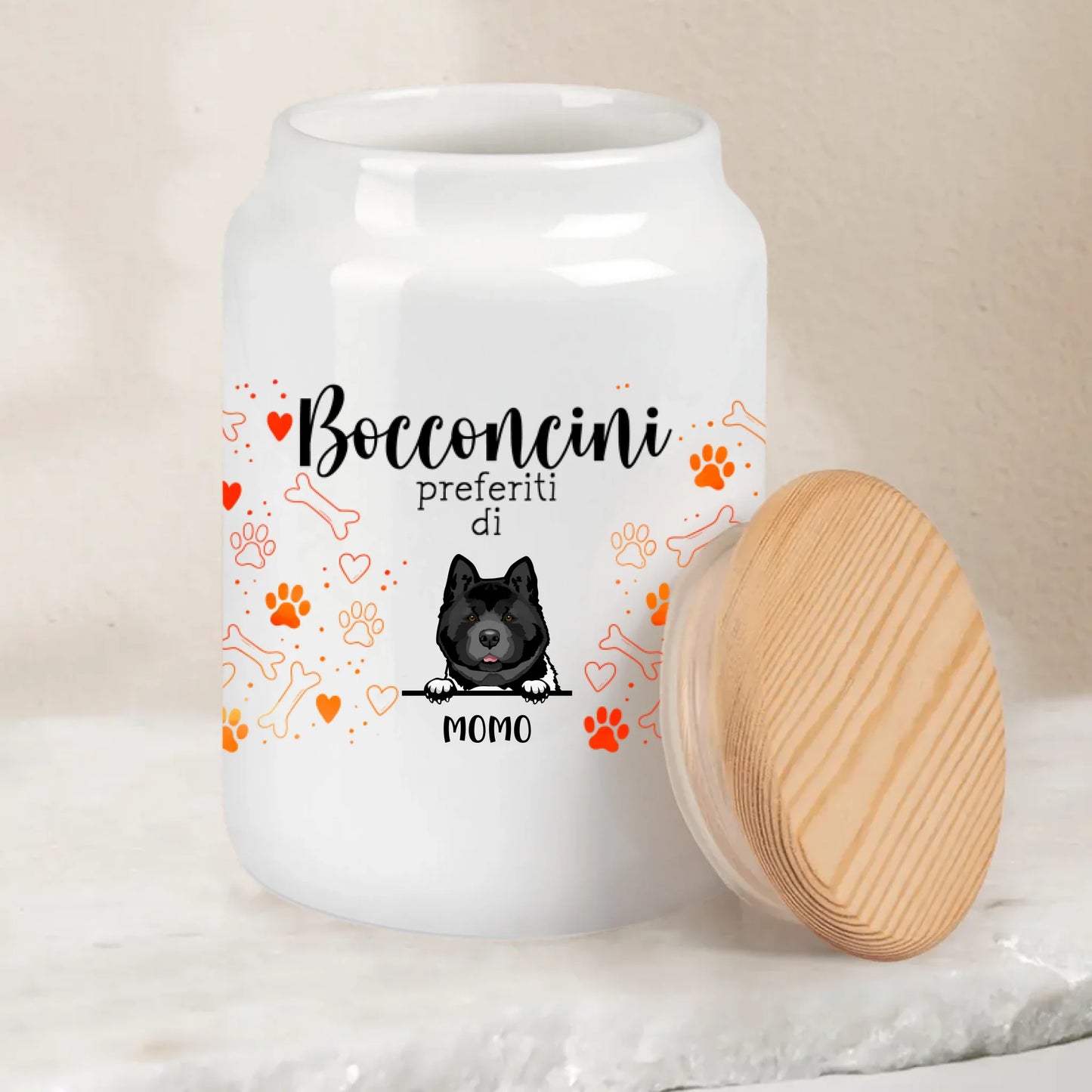 Bocconcini preferiti - Porta bocconcini personalizzato