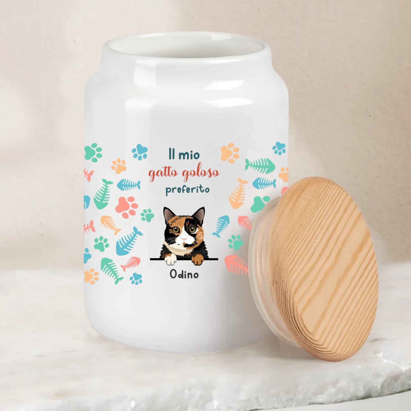Gatti golosi - Porta bocconcini personalizzato