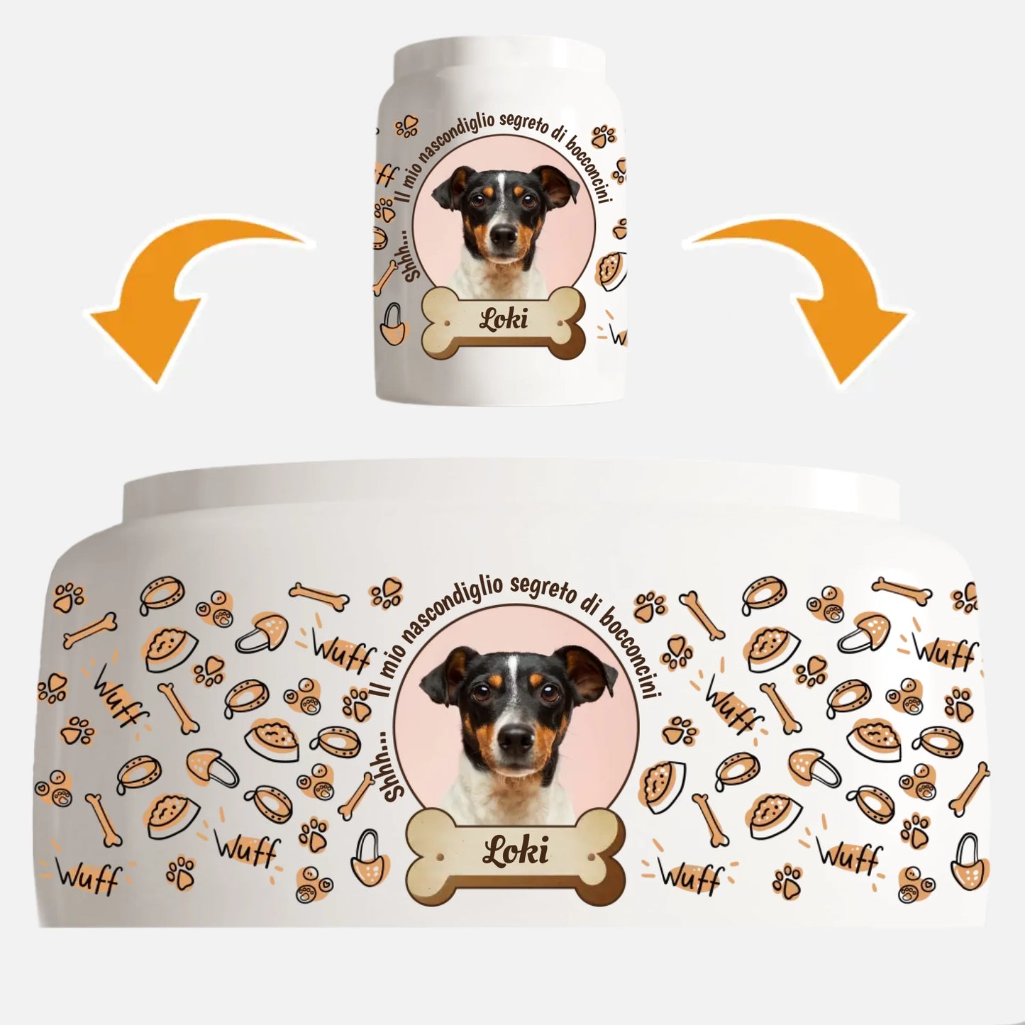 Nascondiglio di bocconcini - Porta Bocconcini personalizzato