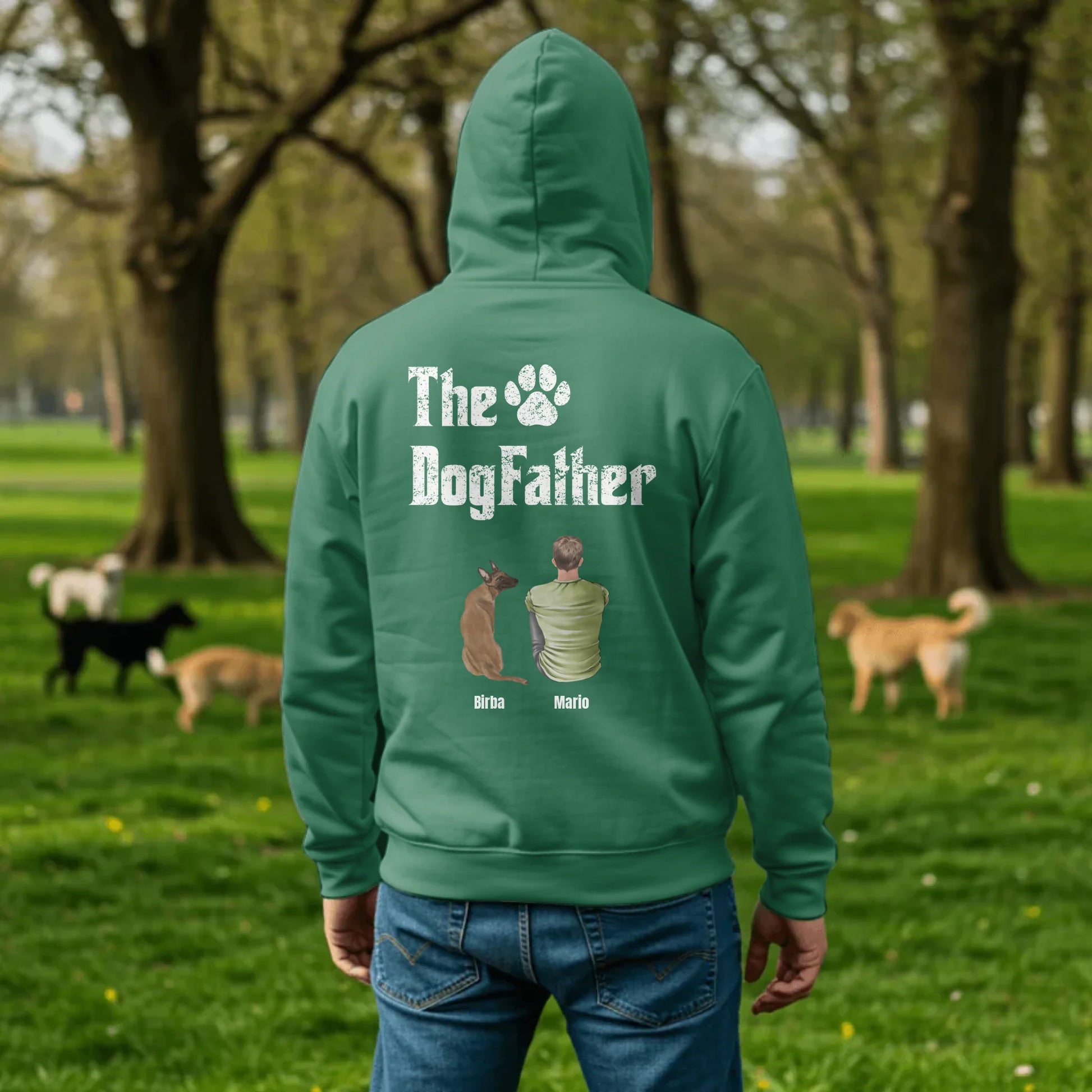 Man in Dog Park - Green