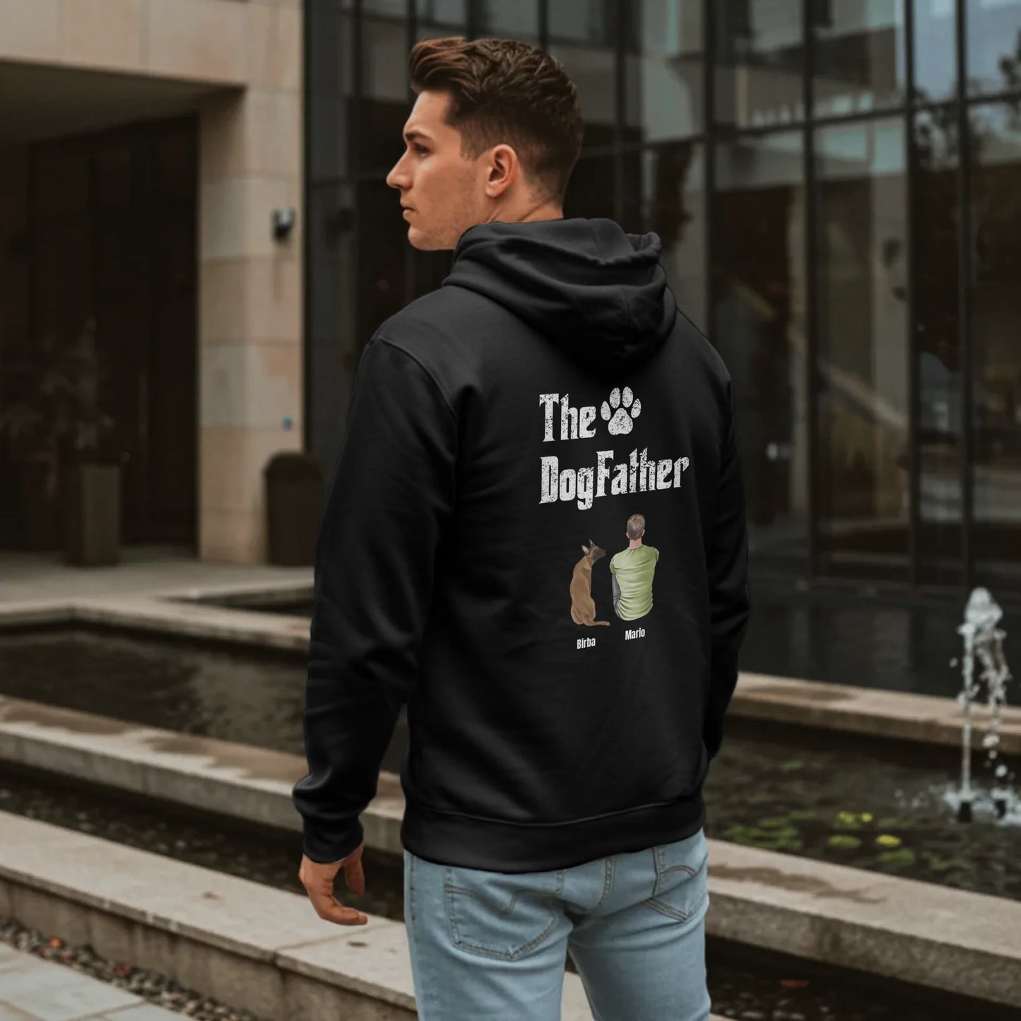 Man in Urban Setting - Black