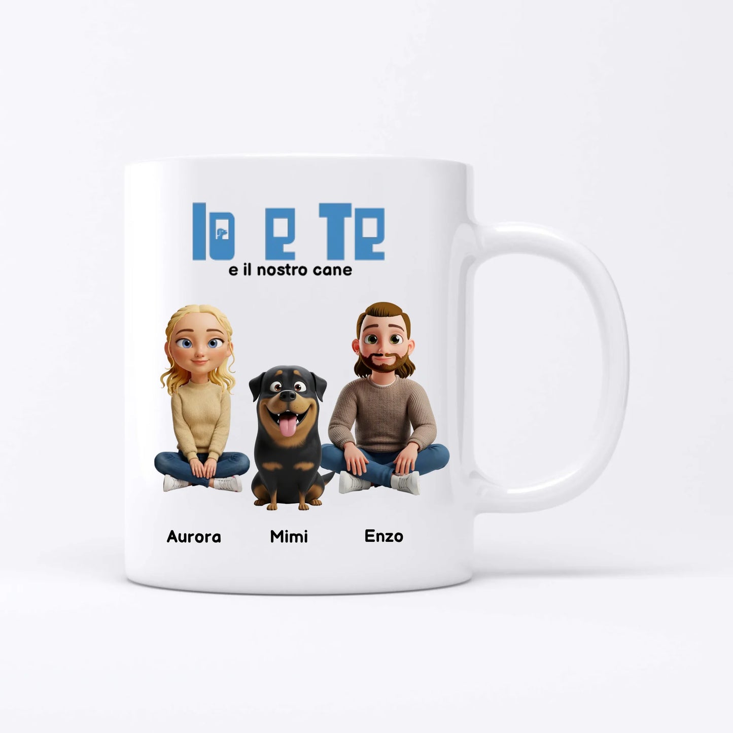 Io e te e i nostri animali - Tazza personalizzata