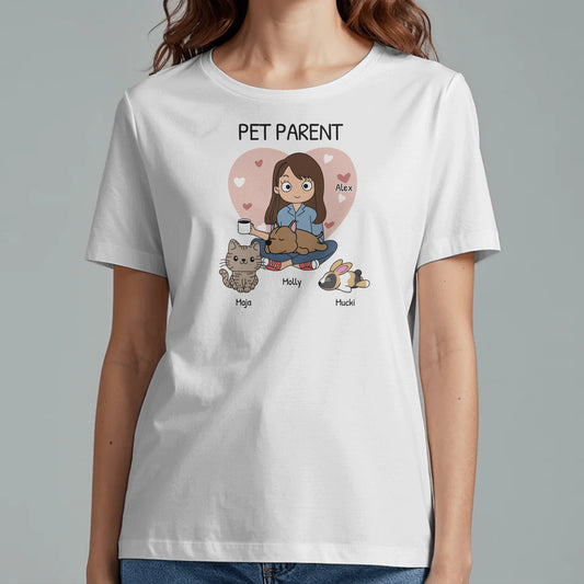 Pet Parent - Maglietta Personalizzata (stile fumetti)