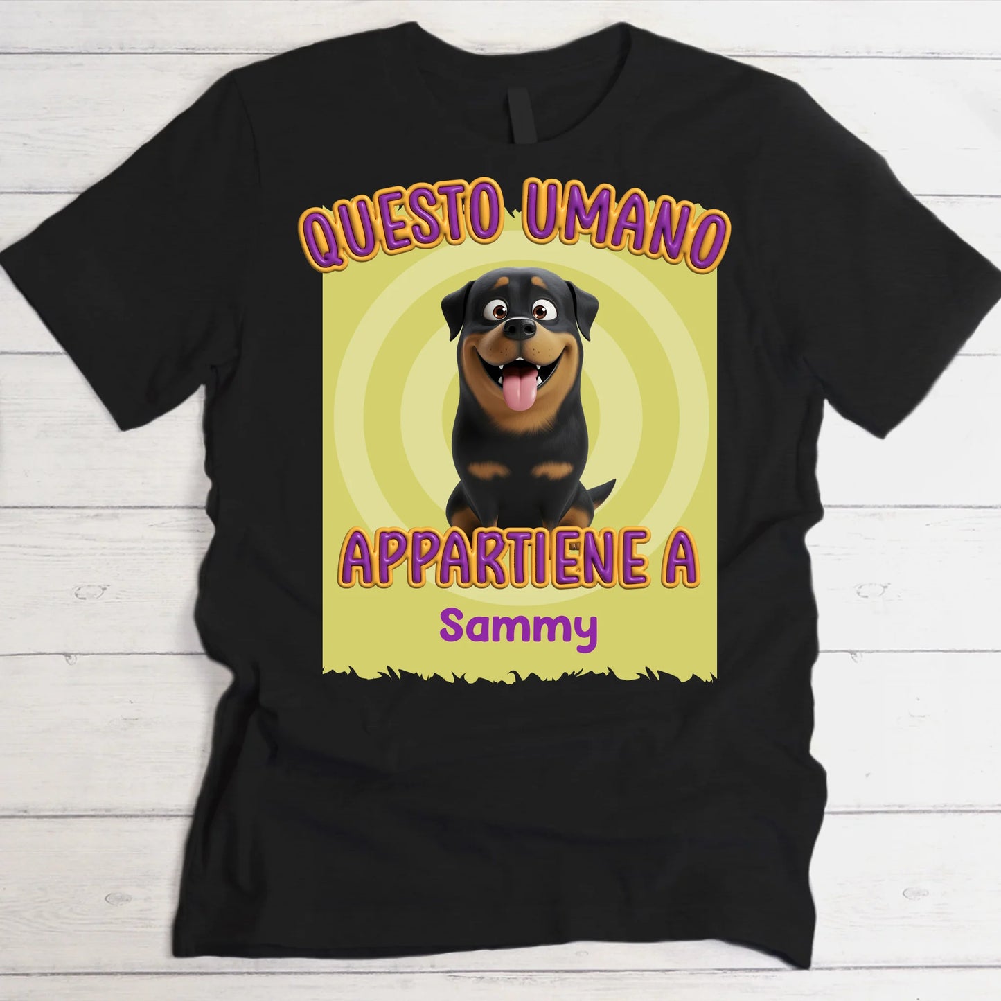 Questo umano è mio - Maglietta personalizzata