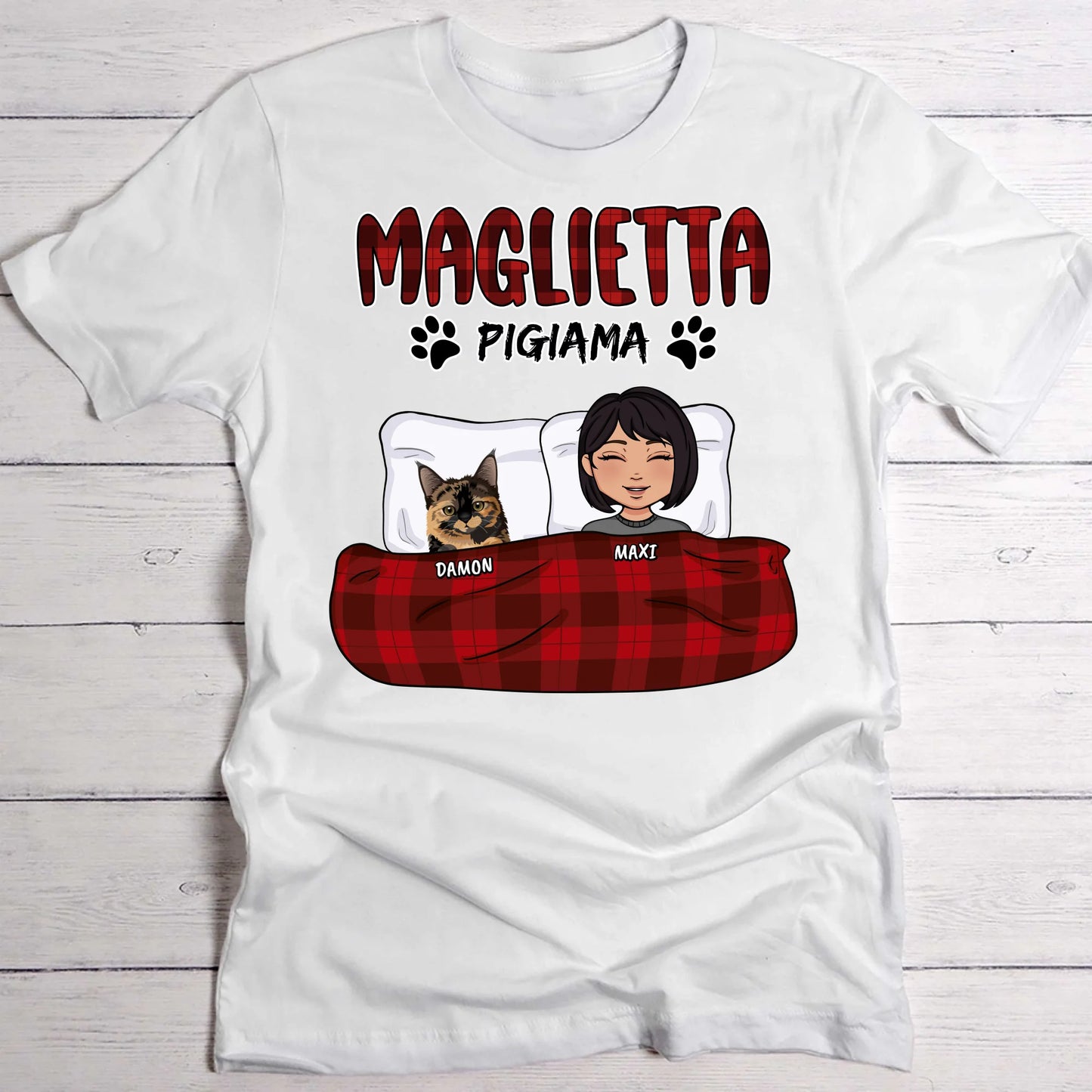 La mia maglietta da pigiama - Maglietta personalizzata