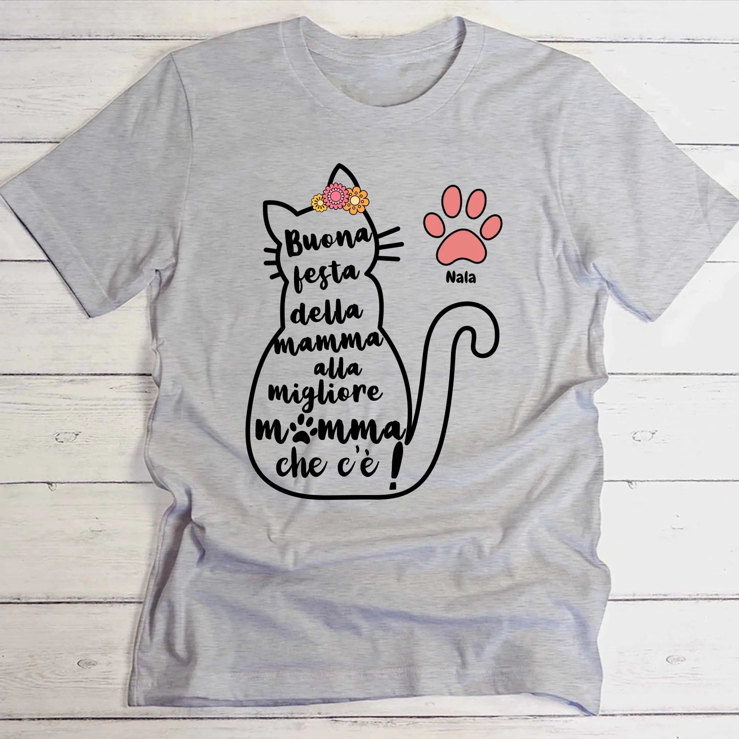 La migliore mamma gatto - Maglietta Personalizzata