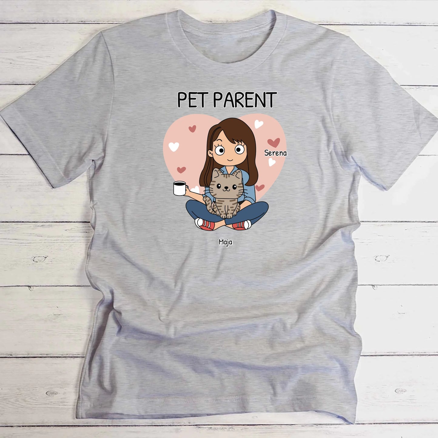 Pet Parent - Maglietta Personalizzata (stile fumetti)