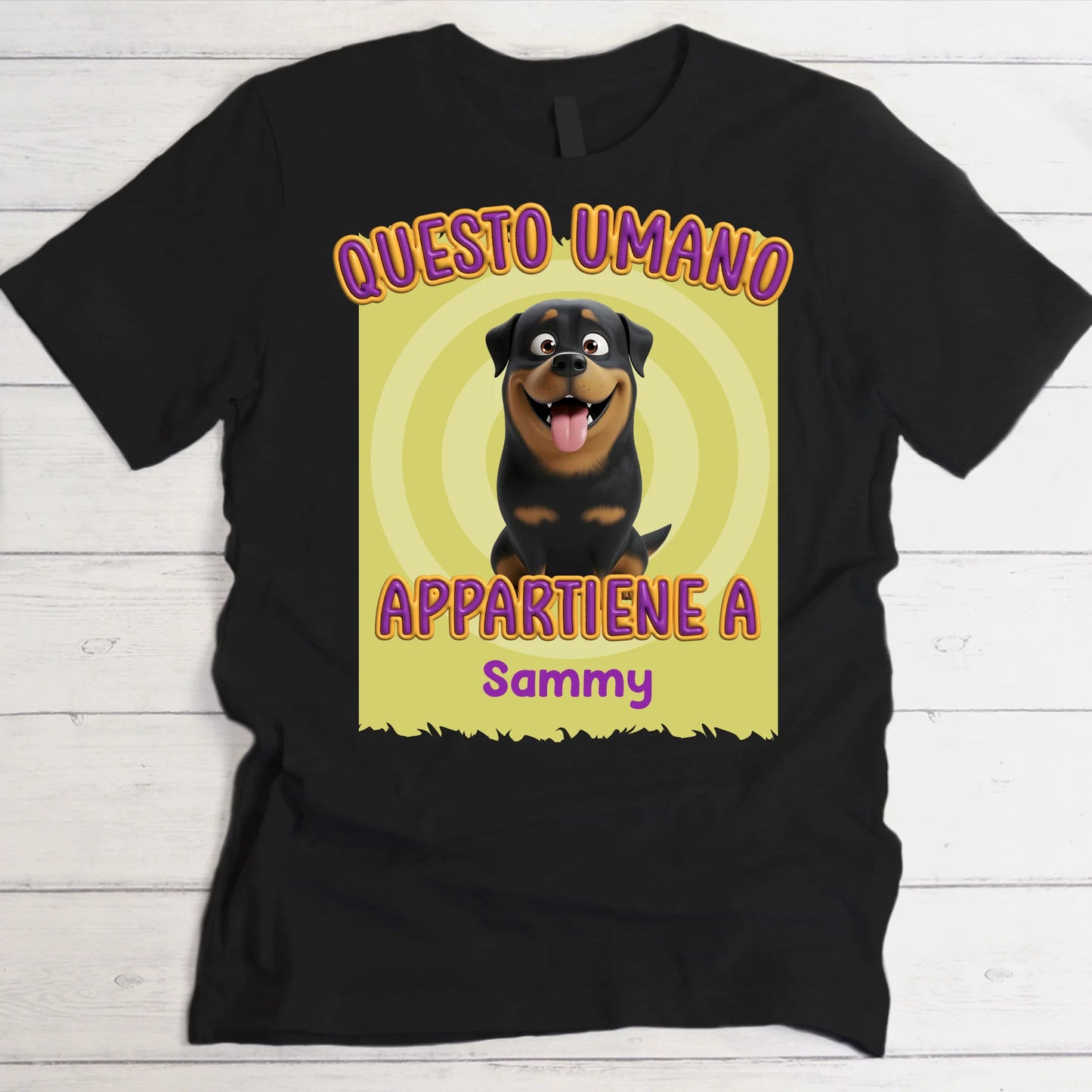 Questo umano è mio - Maglietta personalizzata