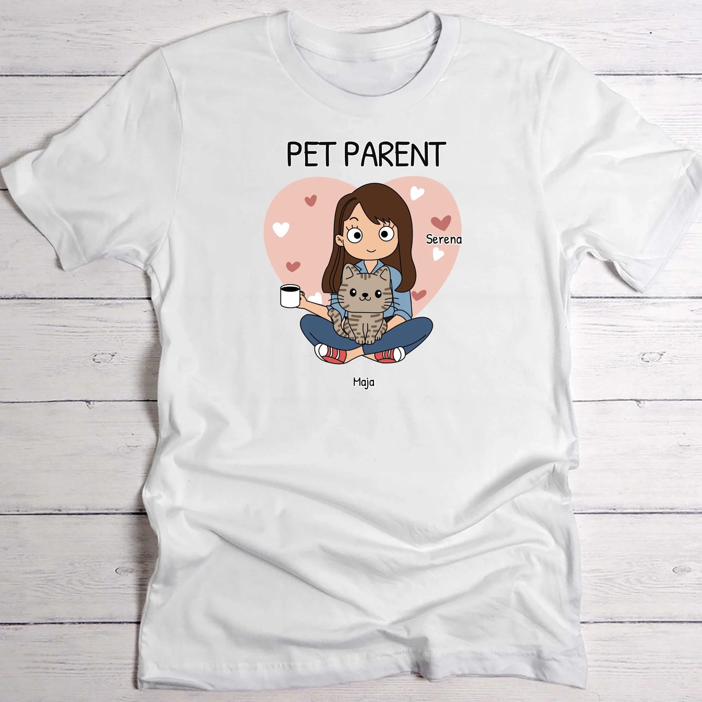 Pet Parent - Maglietta Personalizzata (stile fumetti)