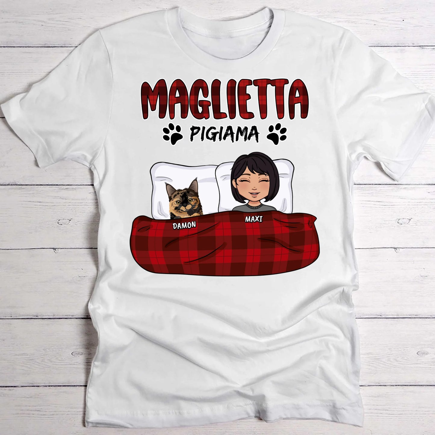 La mia maglietta da pigiama - Maglietta personalizzata