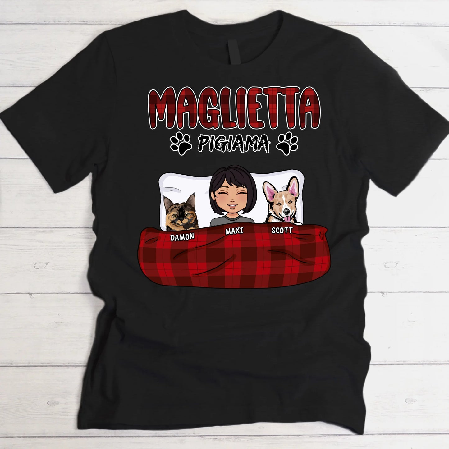 La mia maglietta da pigiama - Maglietta personalizzata
