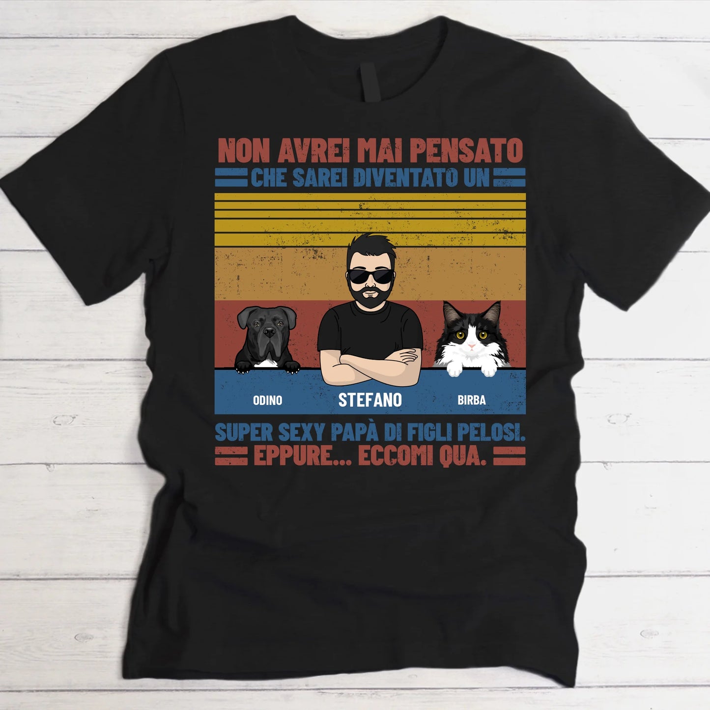 Top Pet Dad - Maglietta personalizzata