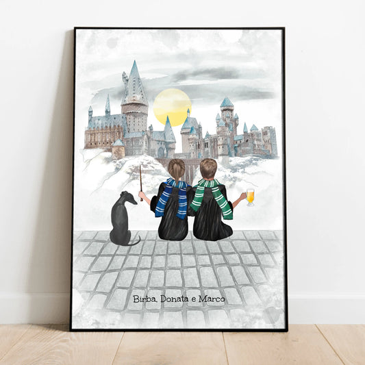 Studente di magia coppia - Poster personalizzato