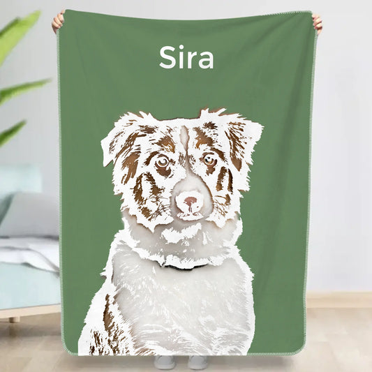 Ritratto animale domestico - Plaid personalizzato