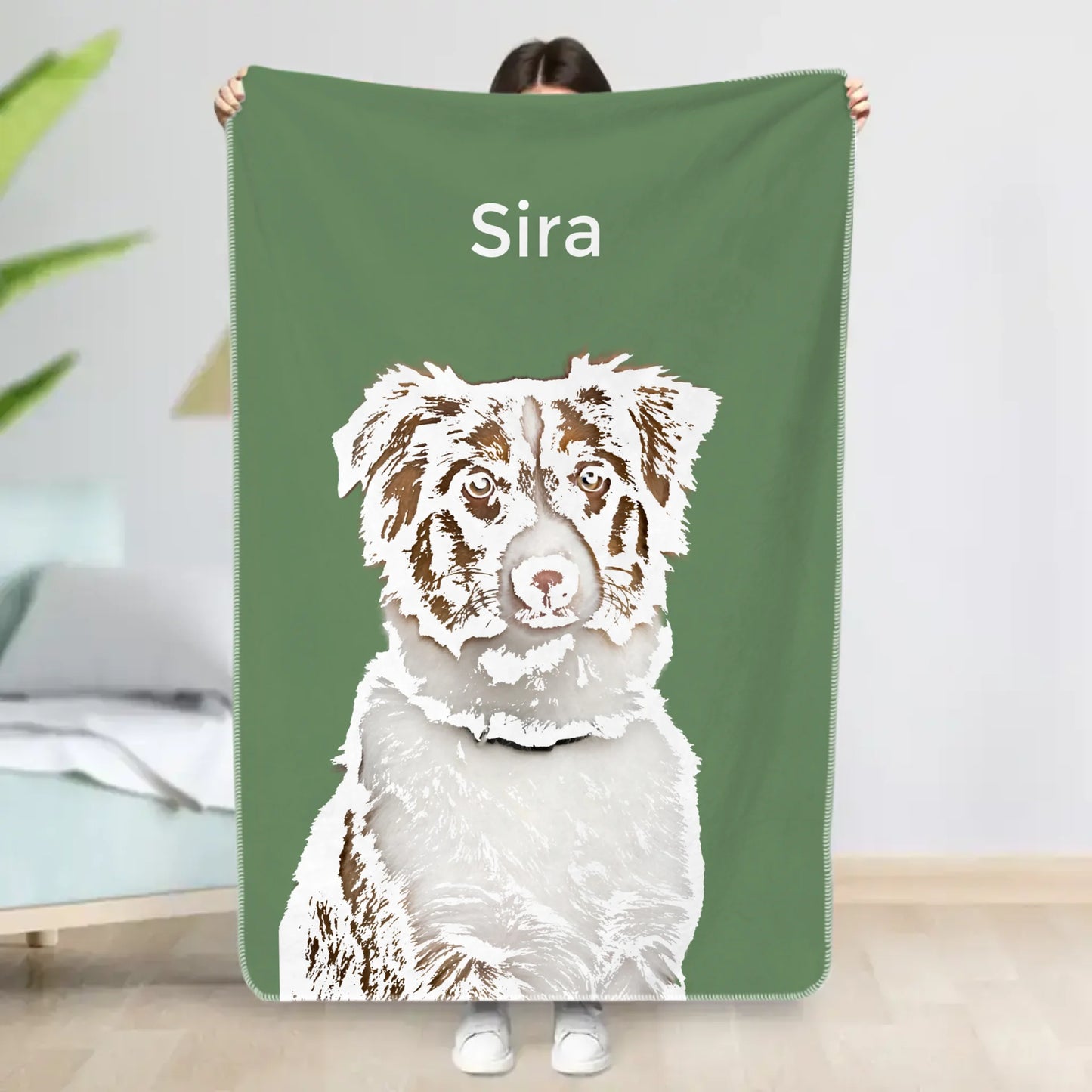 Ritratto animale domestico - Plaid personalizzato