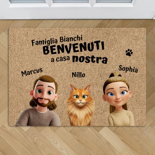 Casa nostra - Zerbino personalizzato
